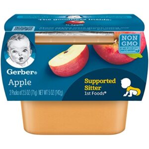gerber 1st foods apples, 2 oz tubs, 2 count (pack of 8)