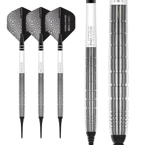 RED DRAGON Luke Humphries TX1 18 Gram Softip Premium Tungsten Darts Set with Flights and Stems