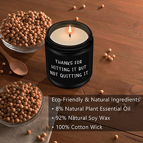 Anniversary Romantic Gifts for Him, Gifts for Him Men Boyfriend Husband, Valentines Day Wedding Anniversary Christmas Gifts for Him-Thanks for Hitting It But Not Quitting It-Sandalwood Scented