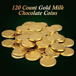 Easter Gold Chocolate Coins – 600g Bulk Candy Bag – Delicious Premium Belgian Chocolate Gold Candy for Kids and Adults – Individually Wrapped Chocolate Milk Coins (Aprox, 115 Coins) – Ideal For Impressing Your Guests