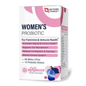 probiotics-for-women, probiotics and prebiotics, cranberry and d-mannose, 50-billion-cfus, organic probiotics for digestive health/gut health/immune booster/weight management, women’s probiotics