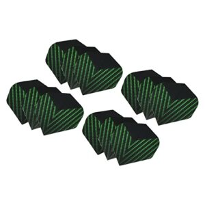 patikil dart flights, 12 pack pet standard darts accessories replacement parts for soft tip steel tip, spotted style, black, green