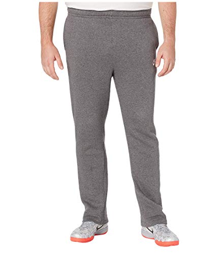 Nike Men's NSW Club Pant Open Hem, Charcoal Heather/Anthracite/White, X-Large