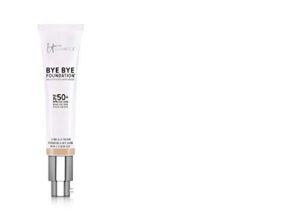 it cosmetics bye bye foundation spf 50+ full coverage anti-aging moisturizer – 1.014oz – medium