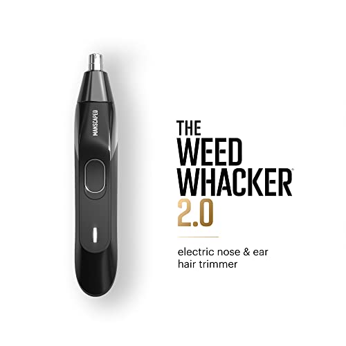 MANSCAPED® The Face Grooming Duo Contains: The Beard Hedger™ Premium Precision Beard Trimmer and The Weed Whacker® 2.0 Nose and Ear Hair Trimmer