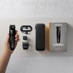 MANSCAPED® The Face Grooming Duo Contains: The Beard Hedger™ Premium Precision Beard Trimmer and The Weed Whacker® 2.0 Nose and Ear Hair Trimmer