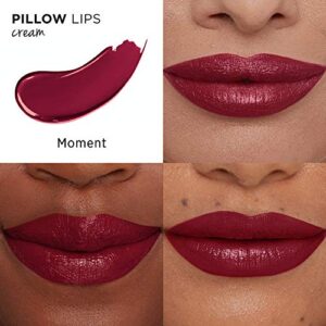 it COSMETICS Pillow Lips Lipstick, Moment - Red Wine With A Cream Finish - High-Pigment Color & Lip-Plumping Effect - With Collagen, Beeswax & Shea Butter - 0.13 Oz