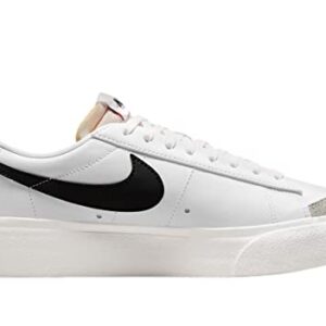 Nike Womens WMNS Blazer Low Platform DJ0292 101 - Size 8W White/Black