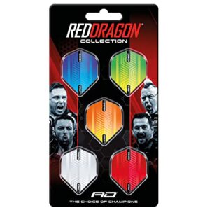 red dragon hardcore ionic dart flight collection 5 sets per pack (15 flights in total)