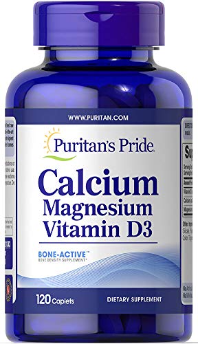 Puritan's Pride Calcium Magnesium Vitamin D3-120 Caplets