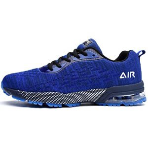 qauppe mens air running shoes athletic trail tennis sneaker (blue us 7 d(m)…