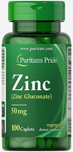 puritan’s pride zinc 50 mg-100 caplets