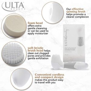 ULTA Beauty Advanced Cleansing Dual-Action Facial Cleansing System and One Set Replacement Brushes