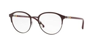 burberry eyeglasses be 1318 1250 matte bordeaux