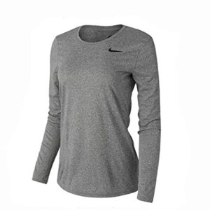 Nike Women's Legend L/S T SP20 TOP - Carbon Heather/Carbon Heather/Black