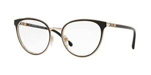 burberry eyeglasses be 1324 1262 black/light gold