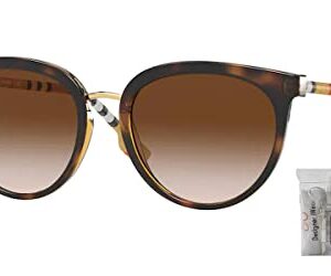 Willow BE4316 389013 54MM Dark Havana/Brown Gradient Phatnos Sunglasses for Women + BUNDLE With Designer iWear Complimentary Eyewear Kit