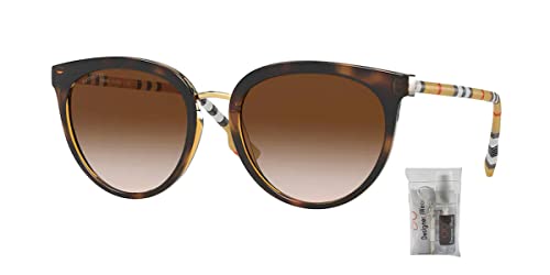 Willow BE4316 389013 54MM Dark Havana/Brown Gradient Phatnos Sunglasses for Women + BUNDLE With Designer iWear Complimentary Eyewear Kit