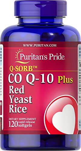 Q-Sorb CoQ10 Plus Red Yeast Rice,120 Rapid Release Softgels by Puritan's Pride