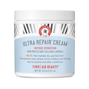 first aid beauty ultra repair cream intense hydration moisturizer for face and body – 6 oz.