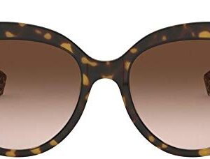 BURBERRY BE 4298 382713 Havana Plastic Cat-Eye Sunglasses Brown Gradient Lens