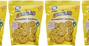 Gerber Graduates Arrowroot Cookies 5.5 oz (Pack of 4)
