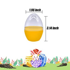 Guilin Prefilled Easter Eggs with Keychains Toys, 6pcs Easter Eggs with 24pcs Keychains Toys Inside, Easter Gifts wor Kids, Colorful Toy Easter Egg Fillers Easter Basket Stuffers Easter Party Favors