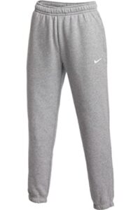 nike womens club fleece jogger sweatpants (as1, alpha, x_l, regular, regular, dark grey/white)