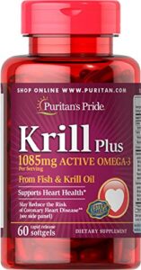 puritan’s pride krill oil plus high omega-3 concentrate 1085 mg