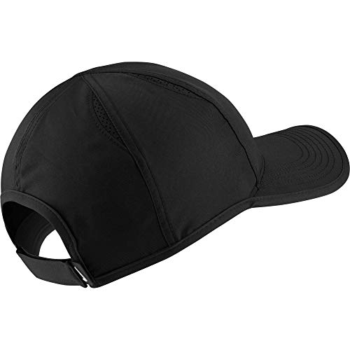 NIKE AeroBill Featherlight Cap, Black/Black/White, One Size