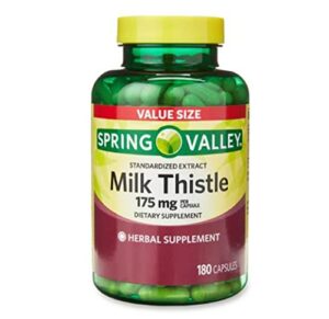 spring valley – milk thistle 175 mg, 180 capsules