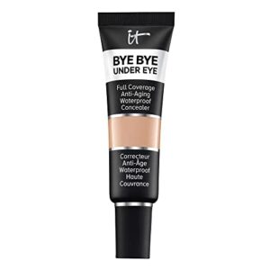 it cosmetics bye bye under eye full coverage concealer – for dark circles, fine lines, redness & discoloration – waterproof – anti-aging – natural finish – 30.5 tan (c), 0.4 fl oz