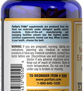 Puritans Pride Mixed Tocopherols Natural- Softgels, Vitamin E, 100 Count