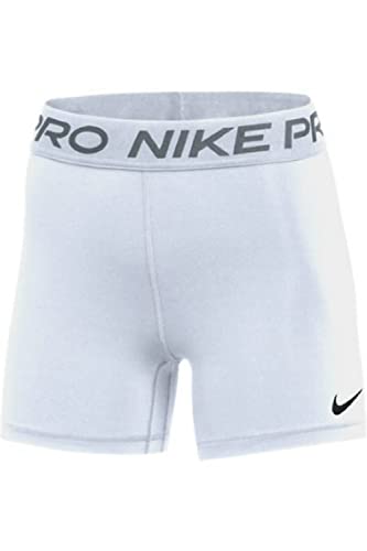 Nike Women's Pro 365 5 Inch Shorts (Small, White)