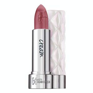 it cosmetics pillow lips lipstick, humble – nude cinnamon with a cream finish – high-pigment color & lip-plumping effect – with collagen, beeswax & shea butter – 0.13 oz