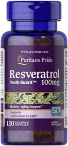 puritan’s pride resveratrol 100 mg / 120 softgels