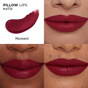 IT Cosmetics Pillow Lips Lipstick, Moment - Red Wine with a Matte Finish - High-Pigment Color & Lip-Plumping Effect - With Collagen, Beeswax & Shea Butter - 0.13 oz