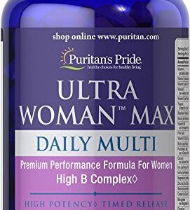 Puritans Pride Ultra Woman Max Daily Multivitamin, 90 Caplets