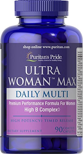 Puritans Pride Ultra Woman Max Daily Multivitamin, 90 Caplets