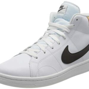 Nike Men's Court Royale 2 MID Running Shoe, White Black White Onyx, 11 Narrow