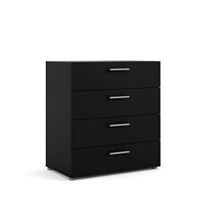 tvilum pepe 4 drawer chest – black matte