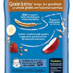 Gerber Baby Cereal Hearty Bits Multigrain Cereal Banana Apple Strawberry, 8 Ounce (Pack of 3)