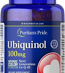 Ubiquinol 100mg, Supports Heart Health,120 Softgels by Puritan's Pride