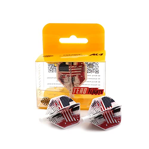 CUESOUL TERO AK4 Dart Flights Standard Shape US Flag Design