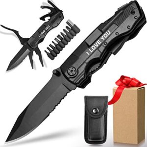 zavit gifts for boyfriend husband him, multitool knife“i love you”, anniversary unique gifts for him, christmas stocking stuffers, valentines day, birthday gift ideas, boyfriend gifts.