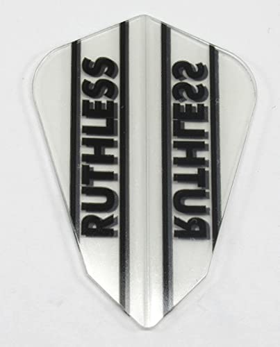 US Darts 3 Sets (9 Flights) Ruthless Clear Fantail Dart Flights - 100 Micron - Ex-Tough