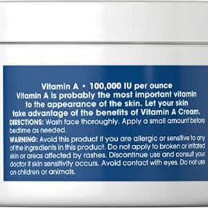 Puritans Pride Retinol Cream (Vitamin A 100,000 Iu Per Ounce), 8 Ounce