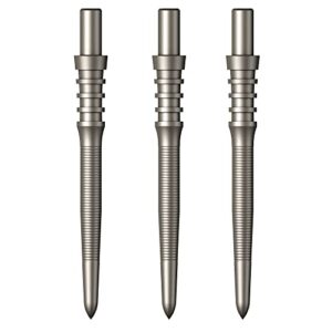 mission darts sniper points micro grip | steel tip replacement points | 28mm silver