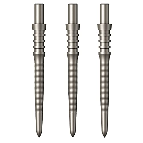 Mission Darts Sniper Points Micro Grip | Steel Tip Replacement Points | 28mm Silver