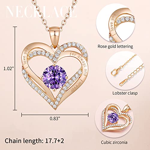 FOHEEL Birthday Gifts for Women Valentines Day Gifts Regalo de Cumpleaños Preserved Rose Love Box Regalos para Mujer Eternal Weetest Birthday Surprise Sweetest Day Gifts Jewelry Necklace Earring